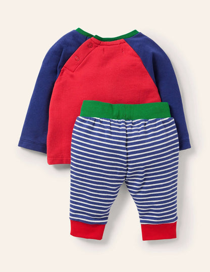 Jersey Graphic Play Set-Rockabilly Red Snowman
