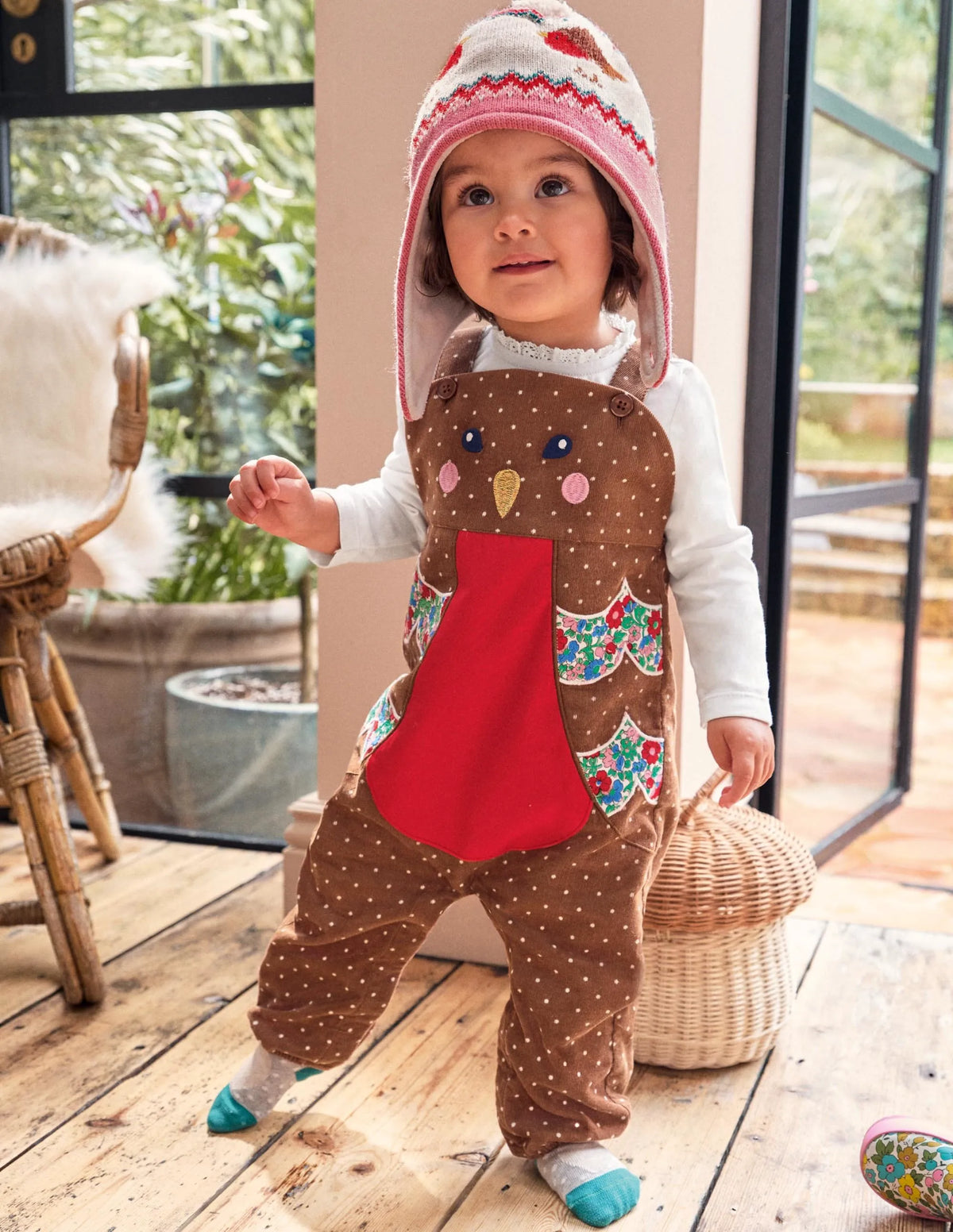Novelty Overalls Play Set-Terrier Brown Robin