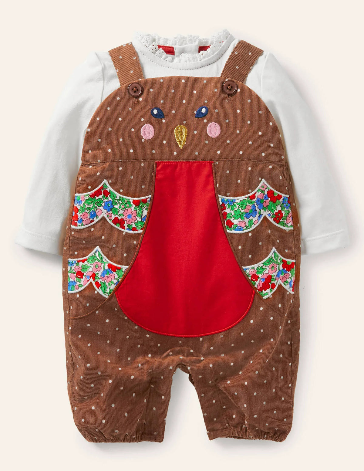 Novelty Overalls Play Set-Terrier Brown Robin
