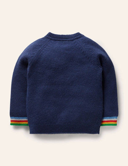 Cashmere Sweater-College Blue
