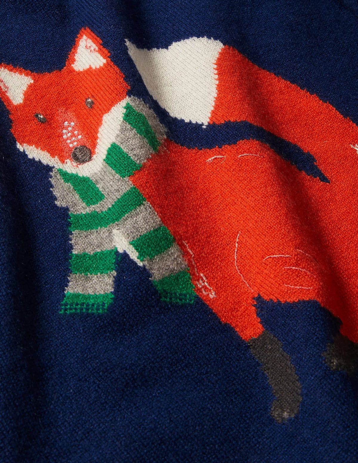 Cashmere Crew Sweater-College Navy Fox