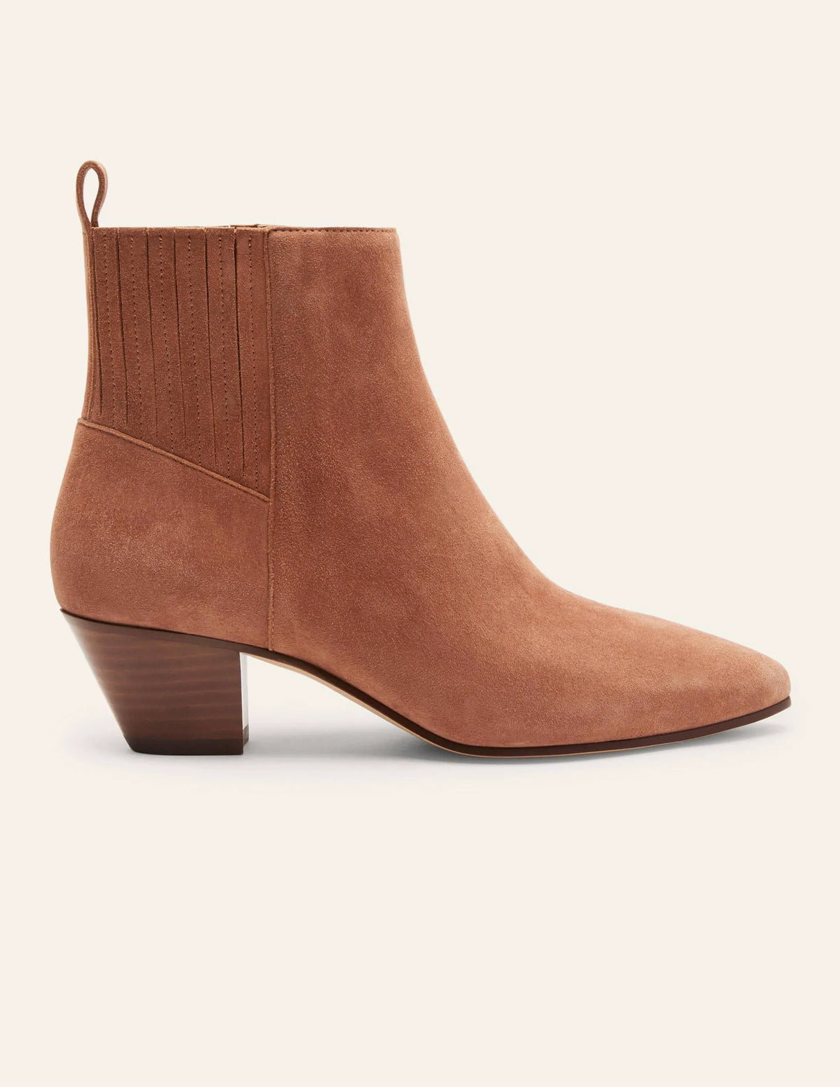 Western Ankle Boots-Tan