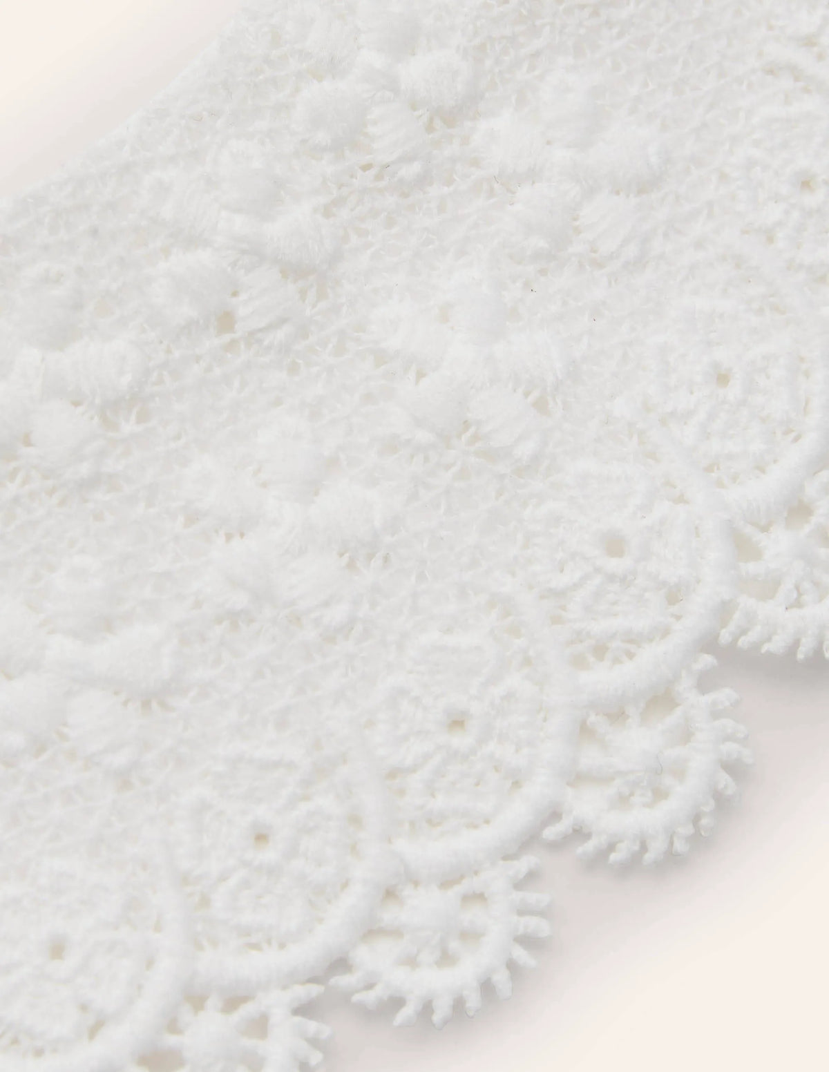 Detachable Lace Collar-White