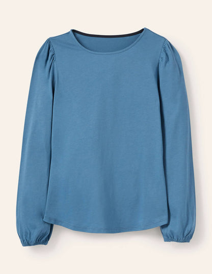 Supersoft Long Sleeve Top-Azure