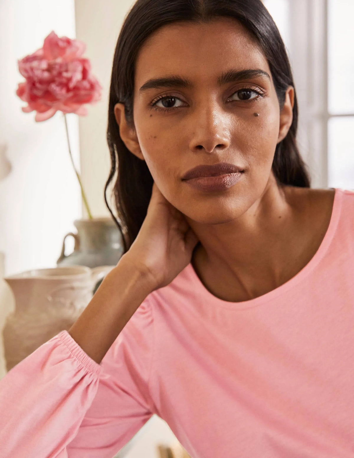 Supersoft Long Sleeve Top-Formica Pink