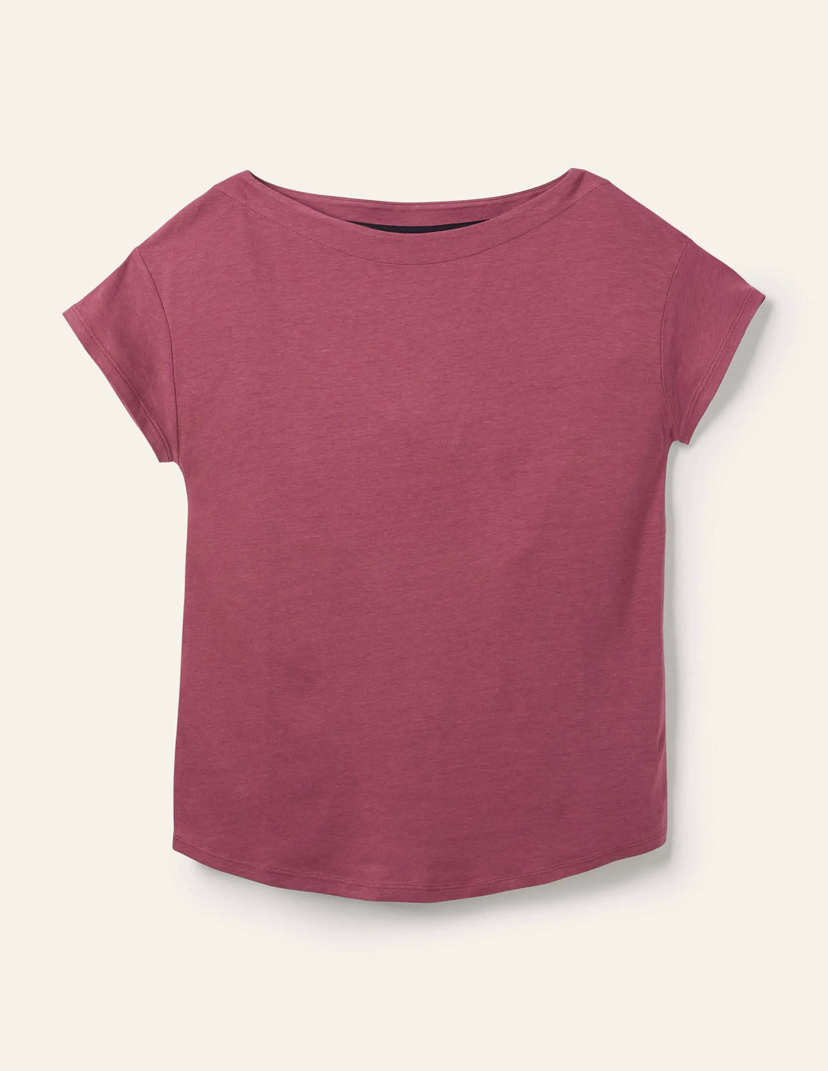 Supersoft Boat Neck T-Shirt-Figgy Pudding