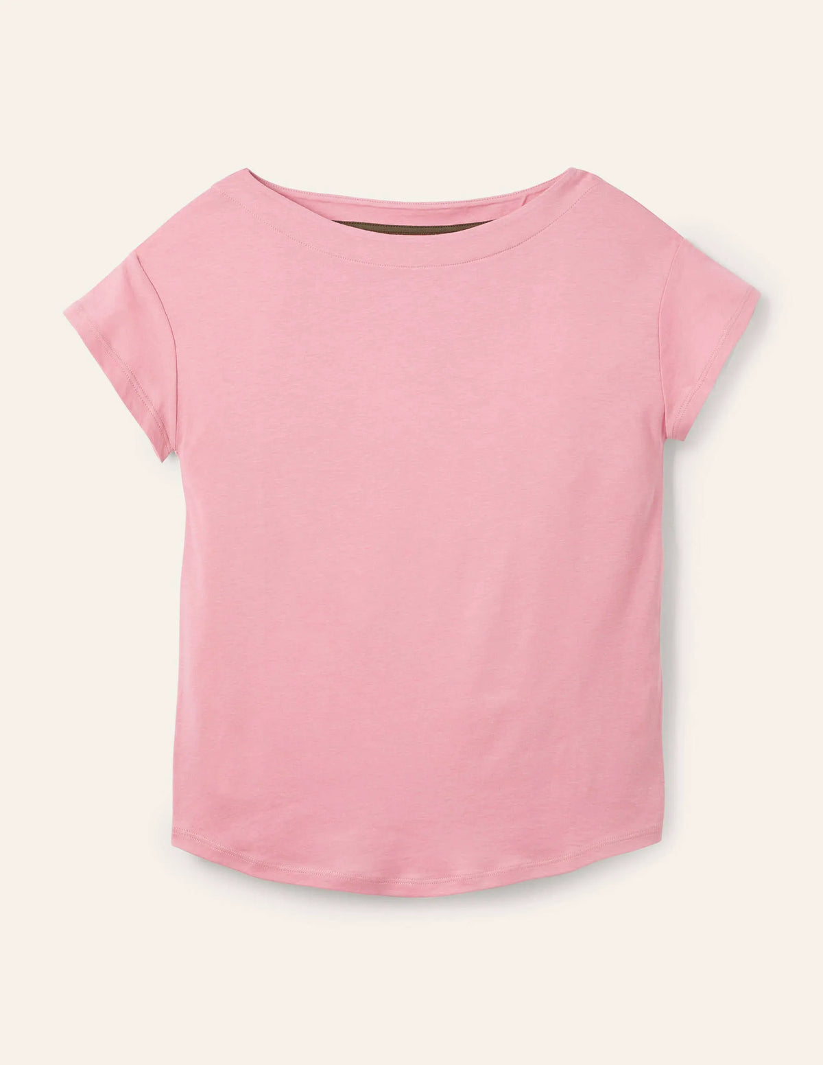 Supersoft Boat Neck T-Shirt-Formica Pink