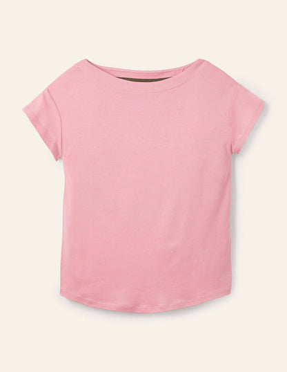 Supersoft Boat Neck T-Shirt-Formica Pink