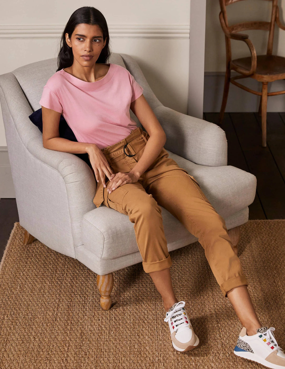 Supersoft Boat Neck T-Shirt-Formica Pink