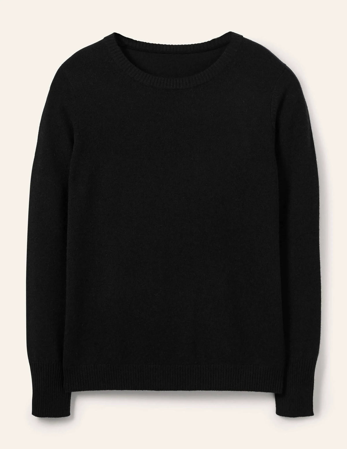 Cashmere Crew Neck Sweater-Black