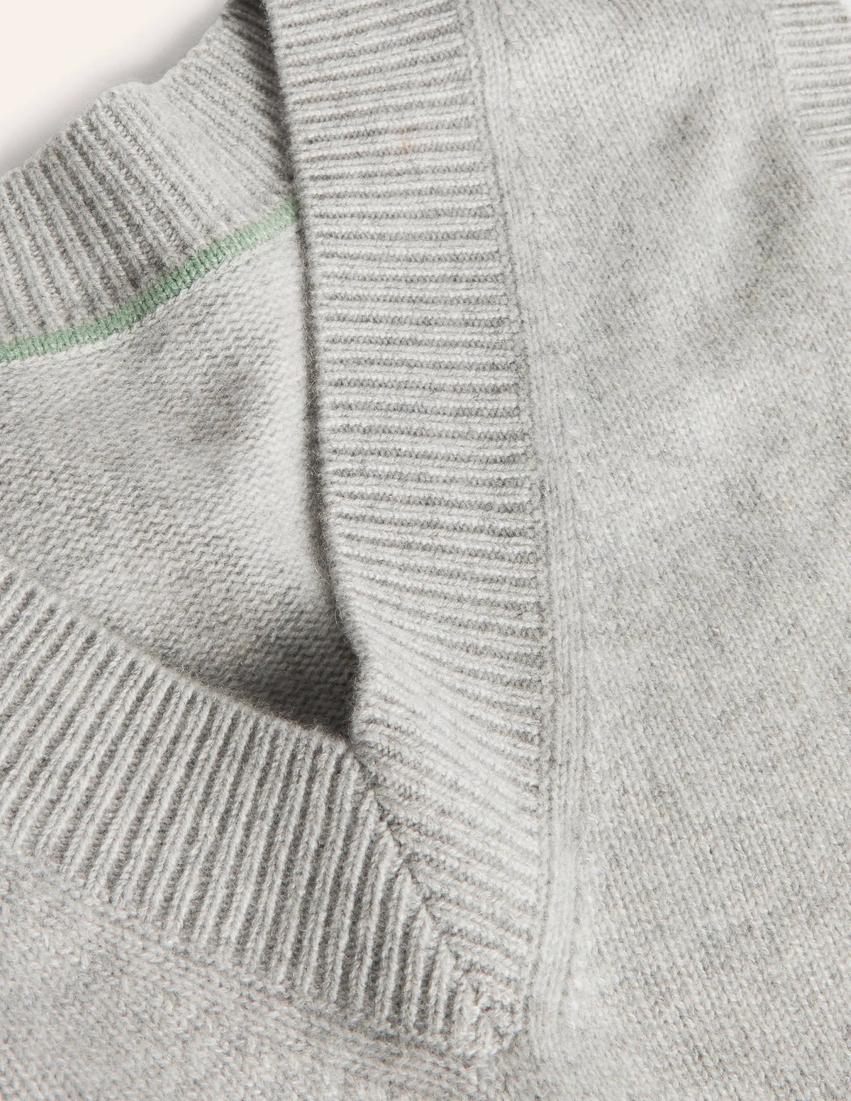 Cashmere Relaxed Sweater Vest-Grey Melange