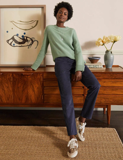 Relaxed Chino Pants-Navy