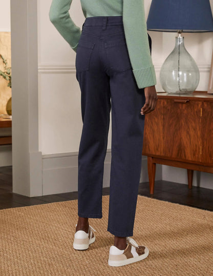 Relaxed Chino Pants-Navy
