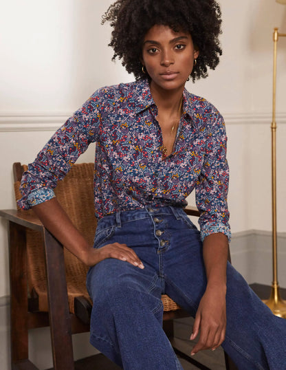 The Cotton Shirt-Galaxy Blue, Enchanting Forest