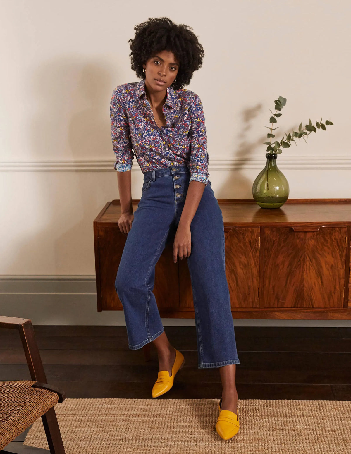 The Cotton Shirt-Galaxy Blue, Enchanting Forest