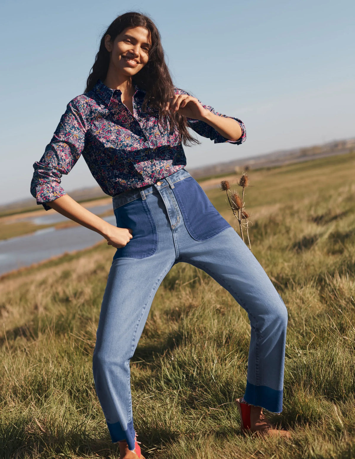 The Cotton Shirt-Galaxy Blue, Enchanting Forest