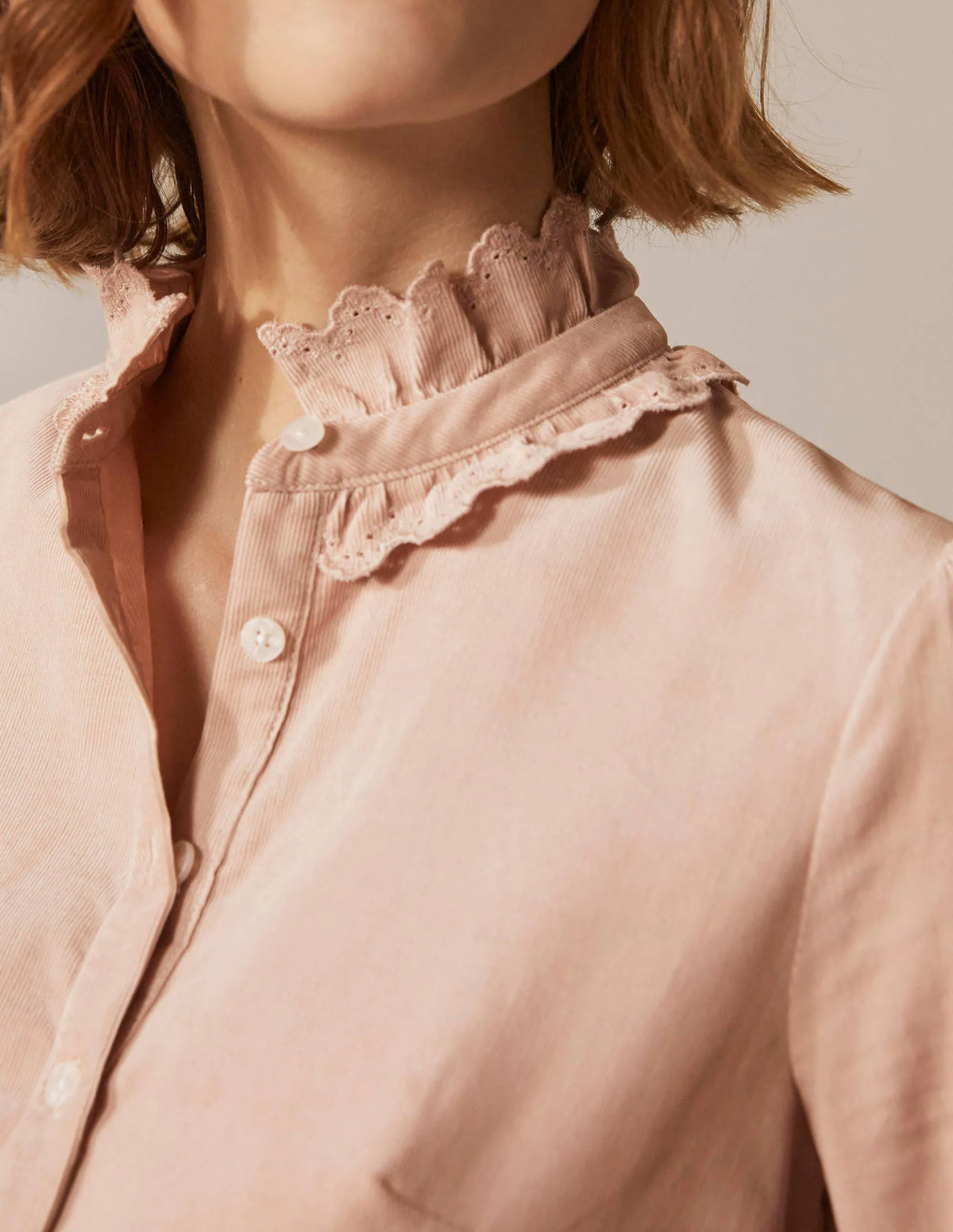 Eliza Broderie Shirt-Popcorn