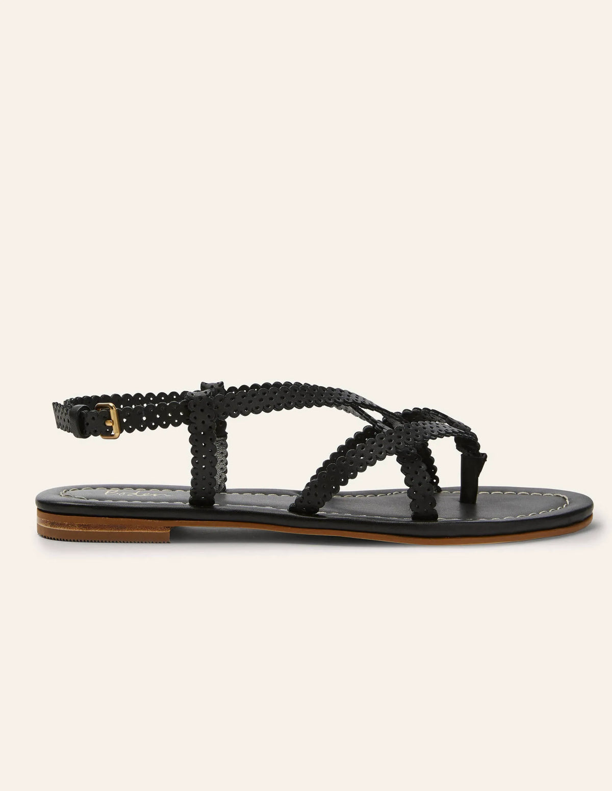Deborah Strappy Sandals-Black