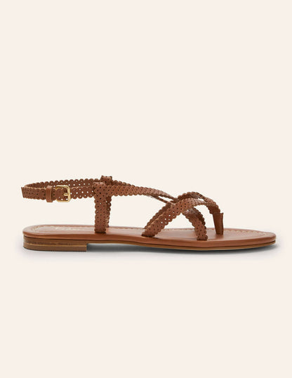 Deborah Strappy Sandals-Tan