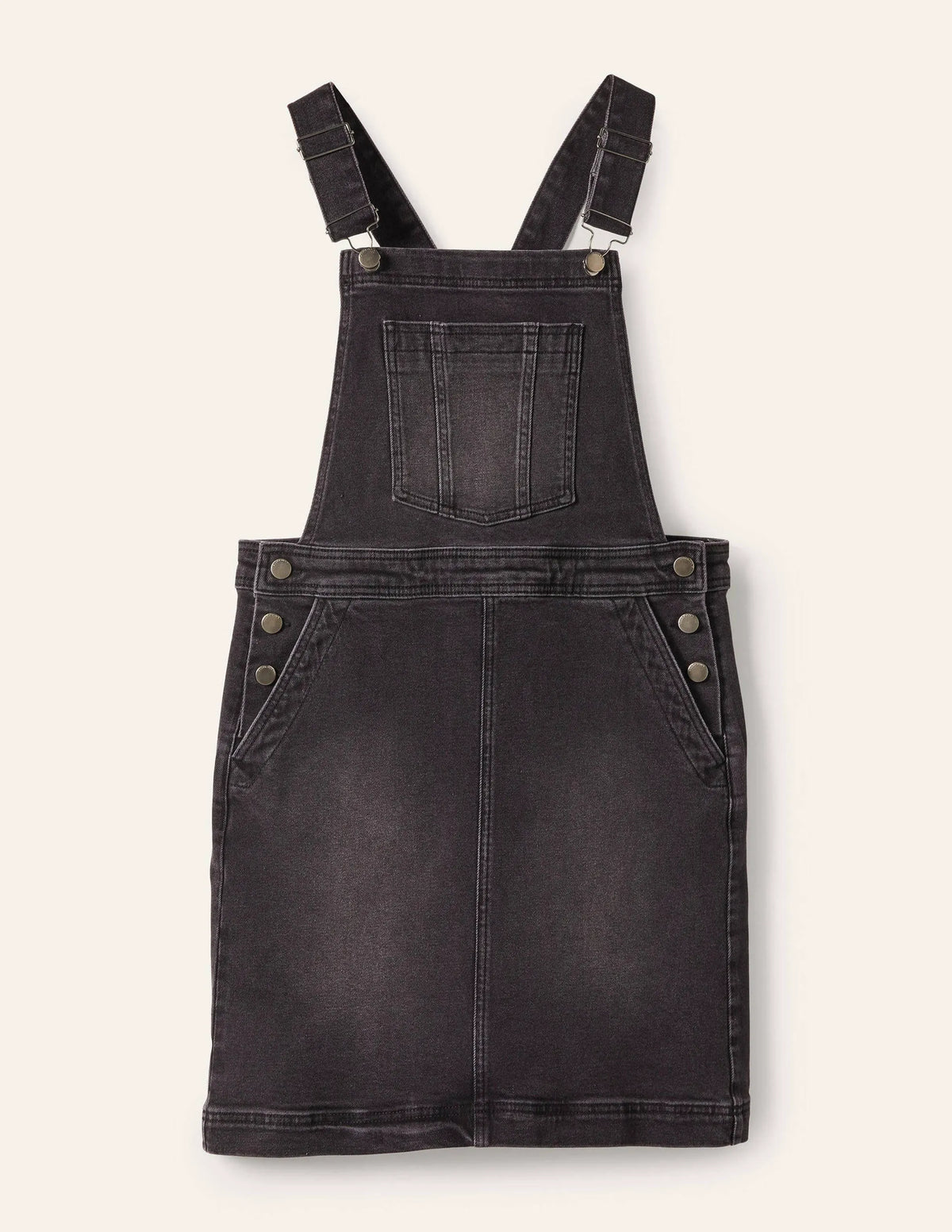 Easy Overall Dress-Washed Black