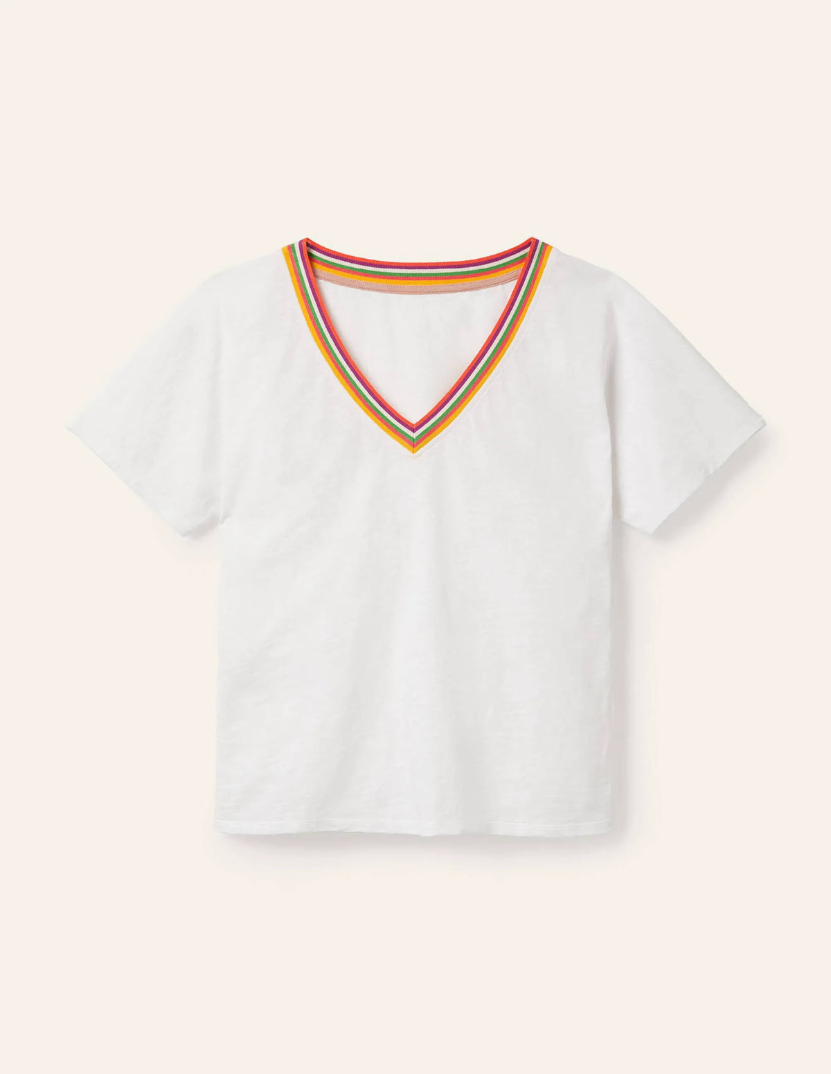 Beatrice Jersey Top-White