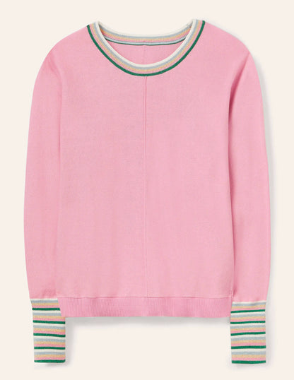 Lytton Sparkle Sweater-Soft Peony