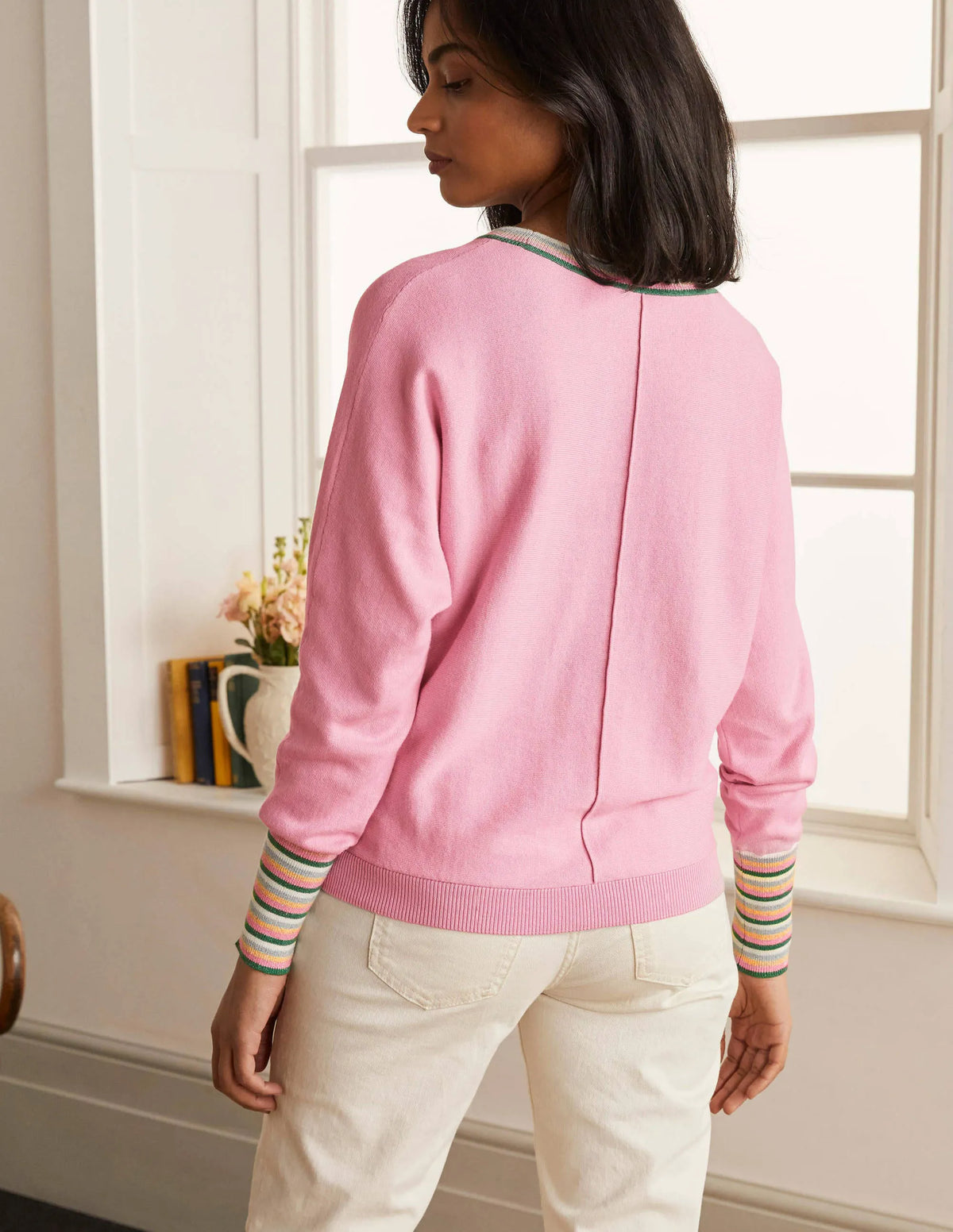 Lytton Sparkle Sweater-Soft Peony
