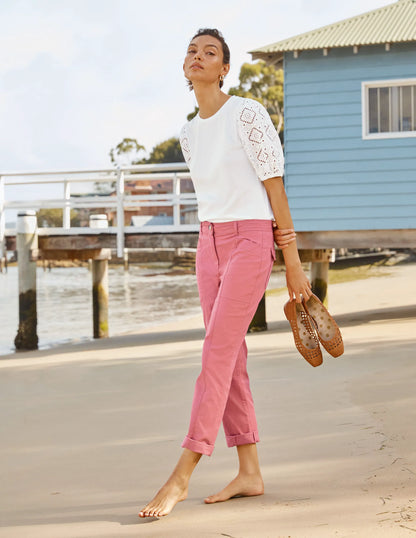 Abingdon Pants-Dusty Red