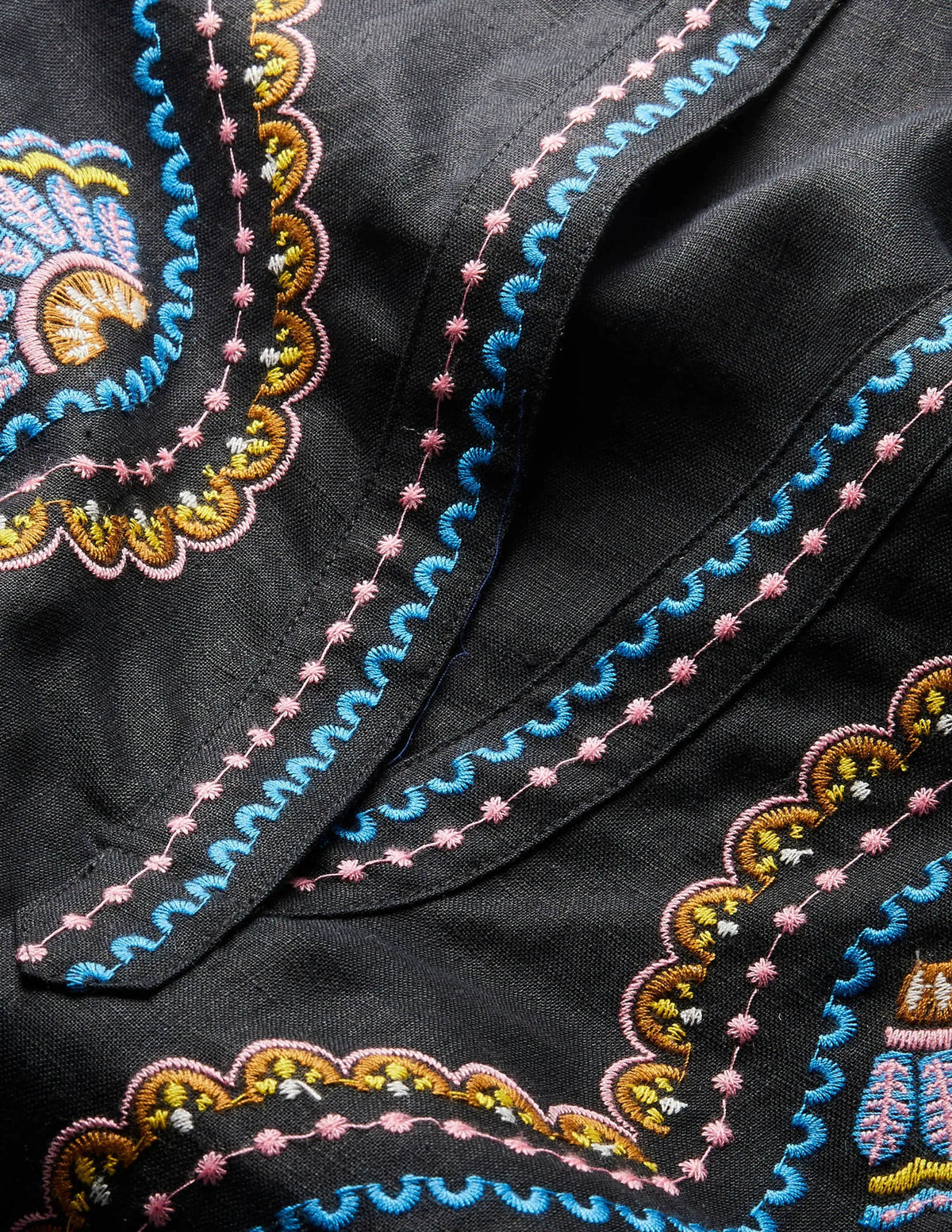 Eden Embroidered Top-Black