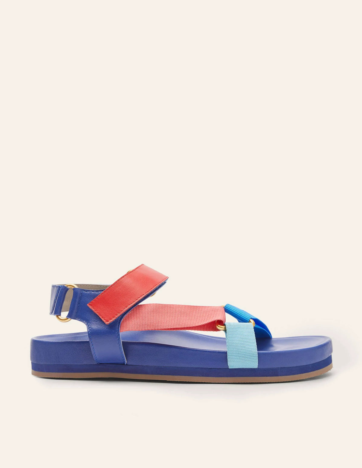 Colourblock Sandals-Navy Colourblock