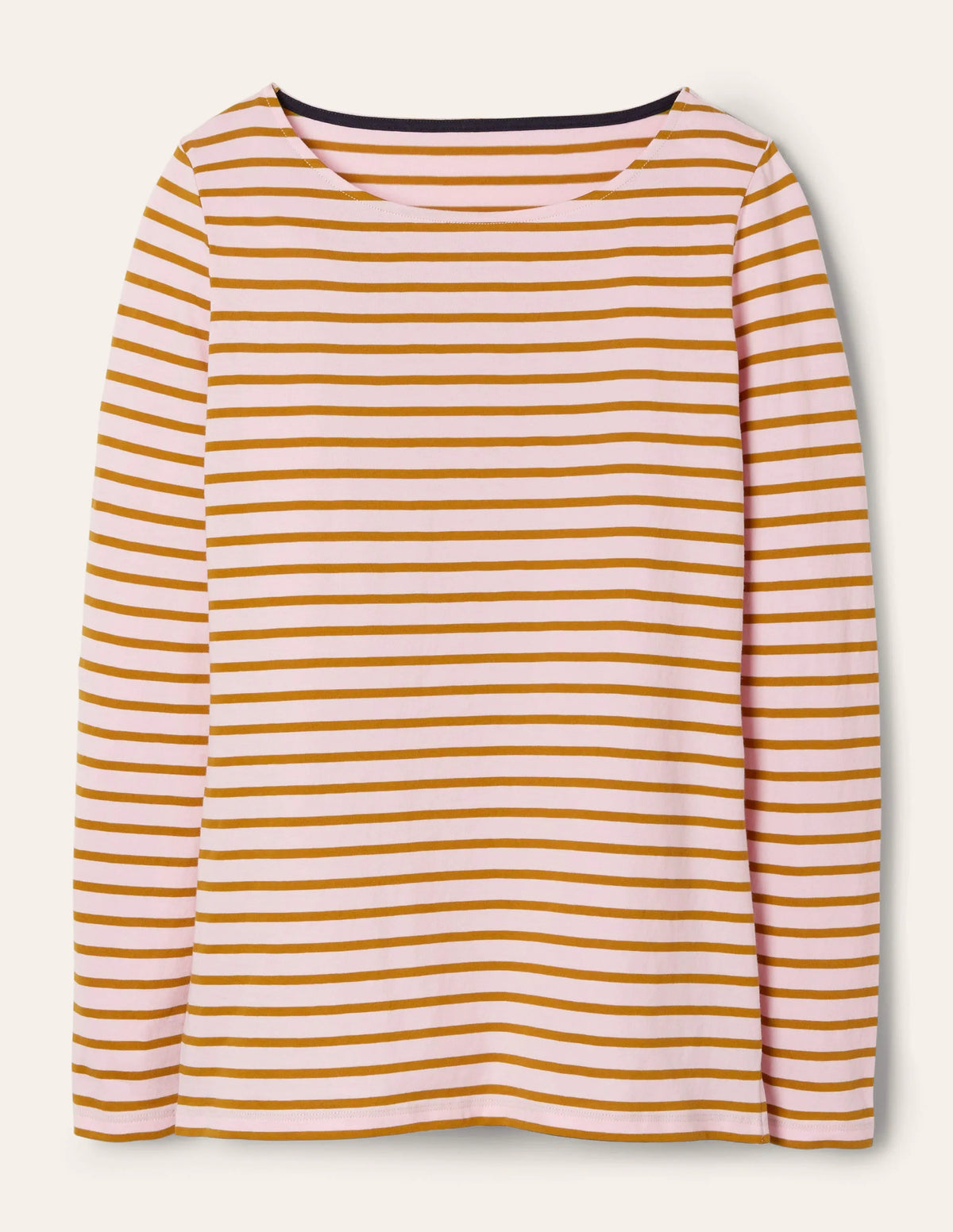 Long Sleeve Breton Top-Spring Blossom/ Frankincense