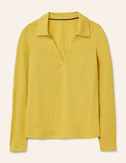 The Cotton Collar Notch Tee-Pineapple