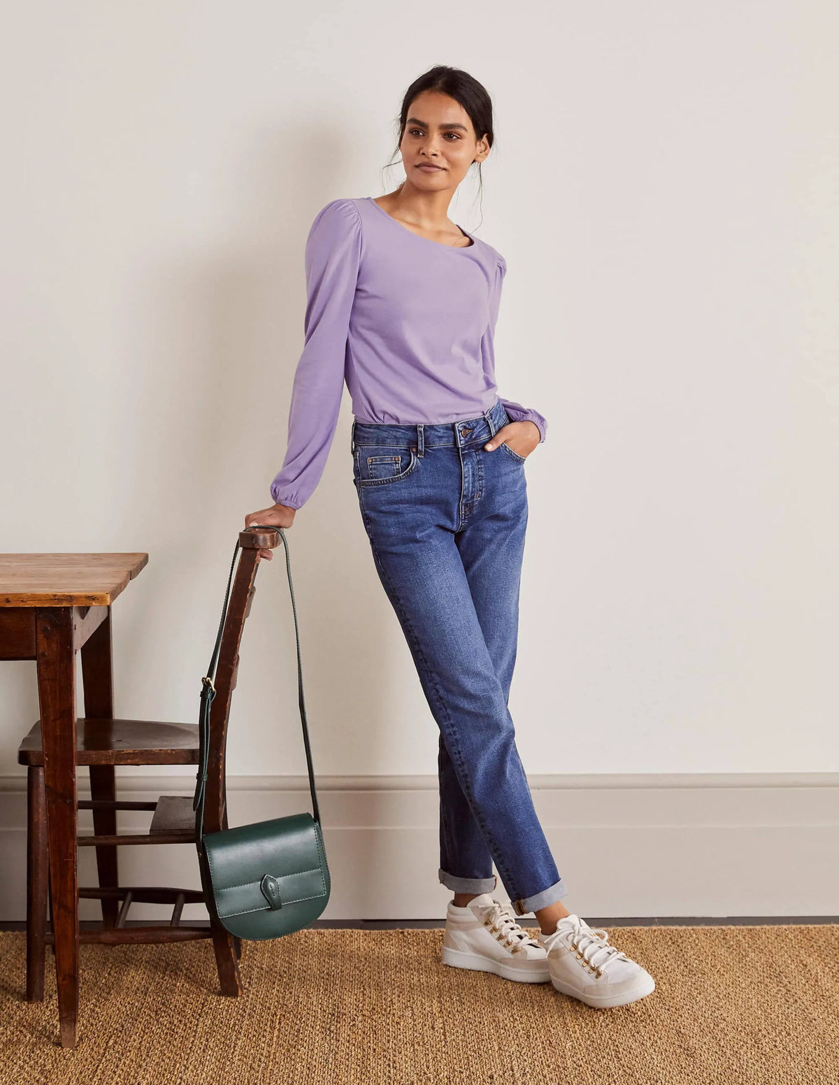 Supersoft Long Sleeve Top-Cool Violet