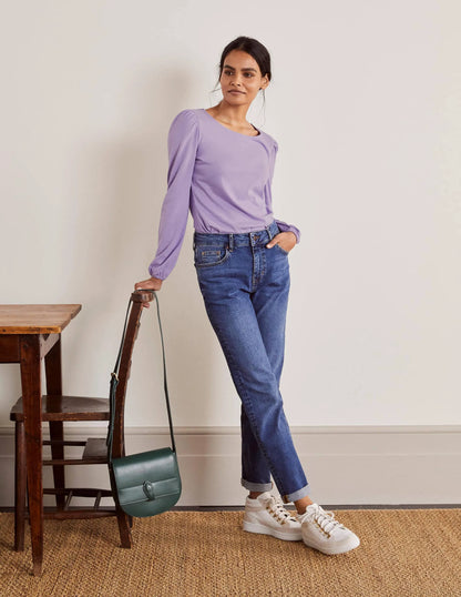 Supersoft Long Sleeve Top-Cool Violet