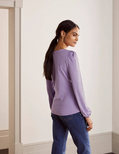 Supersoft Long Sleeve Top-Cool Violet