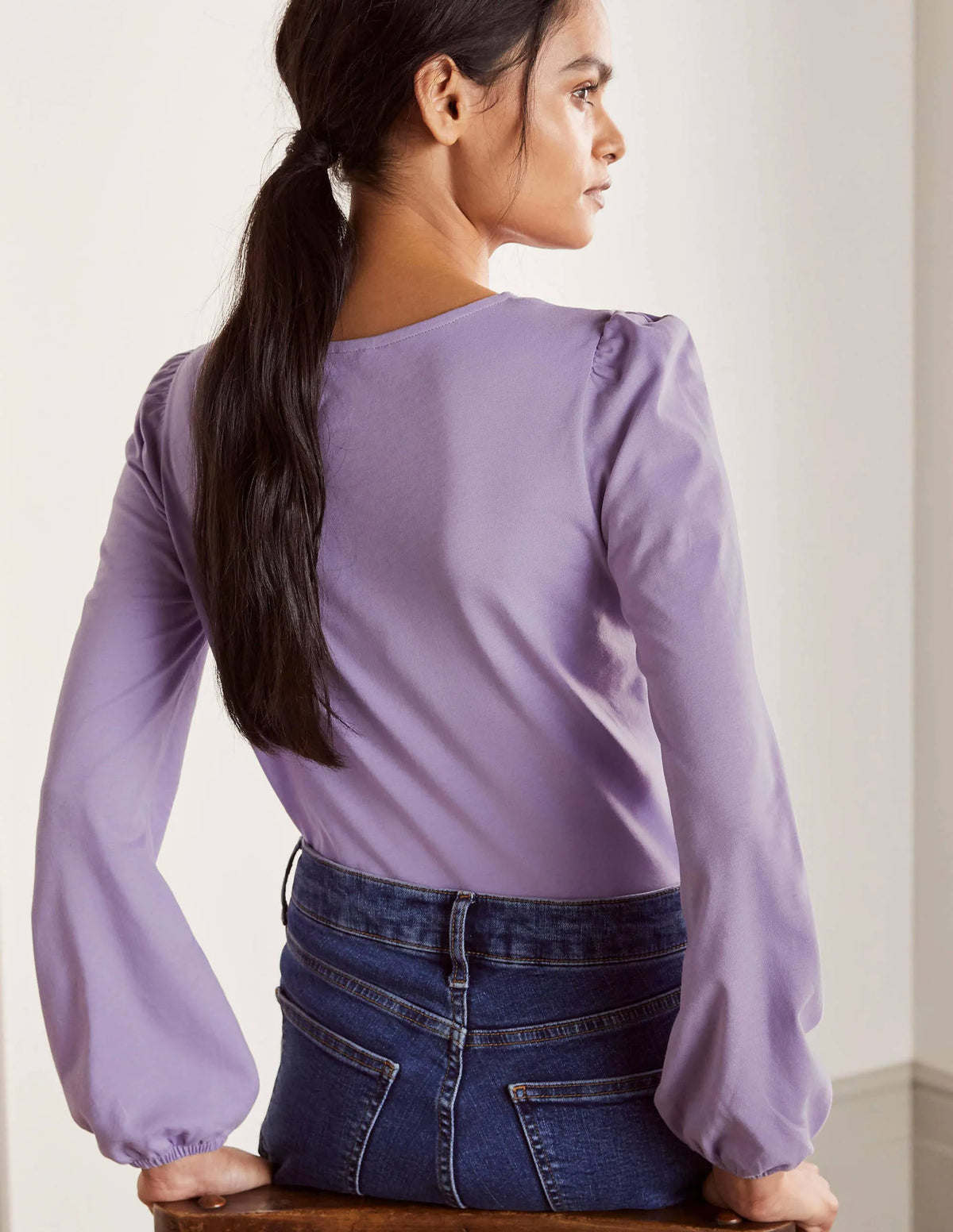 Supersoft Long Sleeve Top-Cool Violet