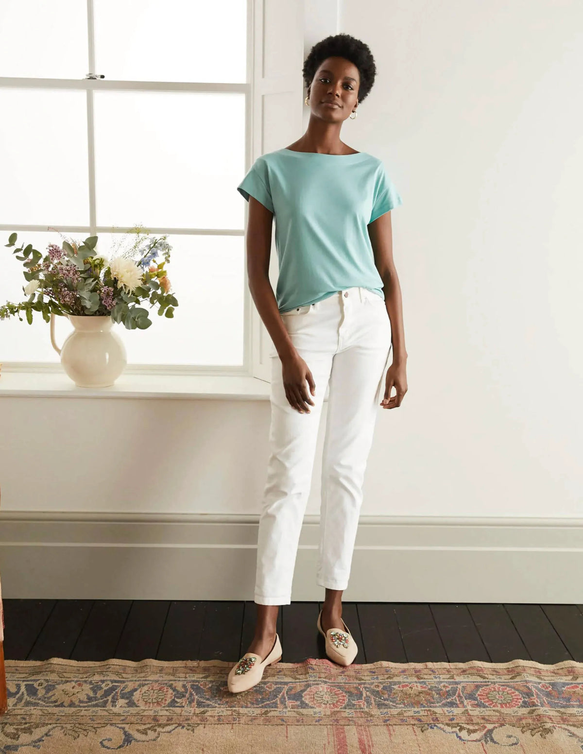 Supersoft Boat Neck T-Shirt-Apple Mint