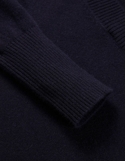 Oakley Cashmere V-Neck Sweater-Navy