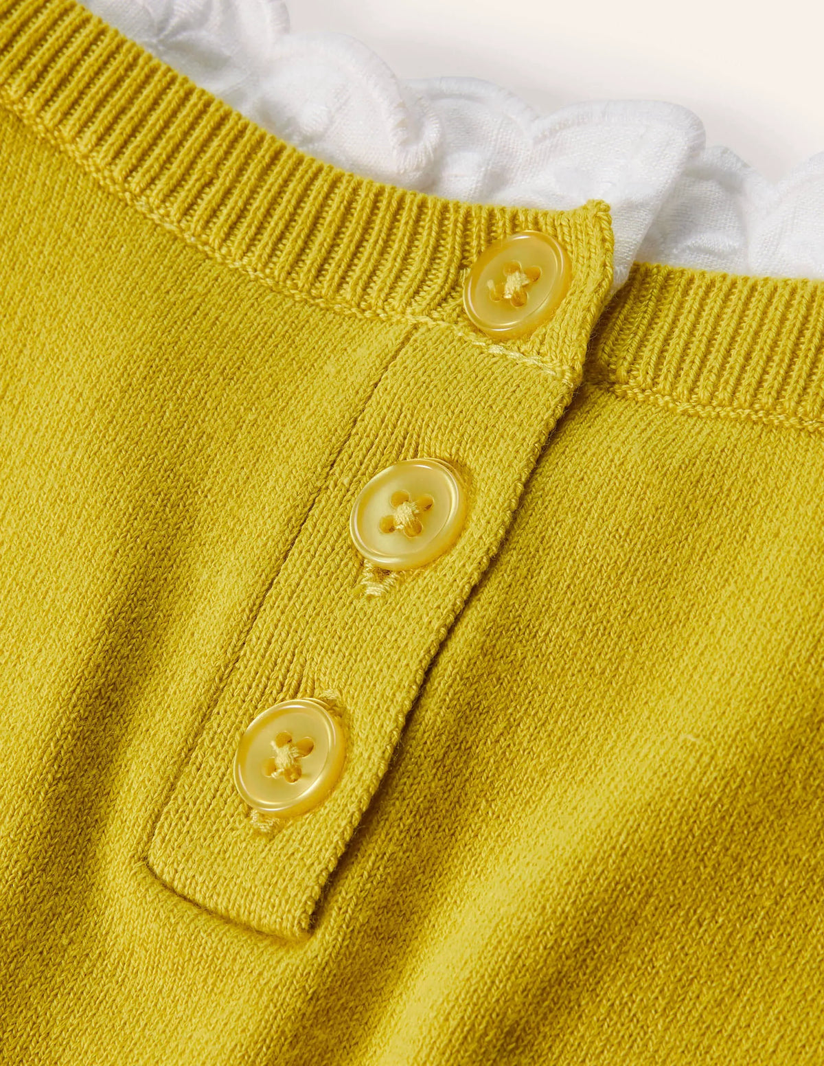 Lauderdale Frill Sweater-Chartreuse