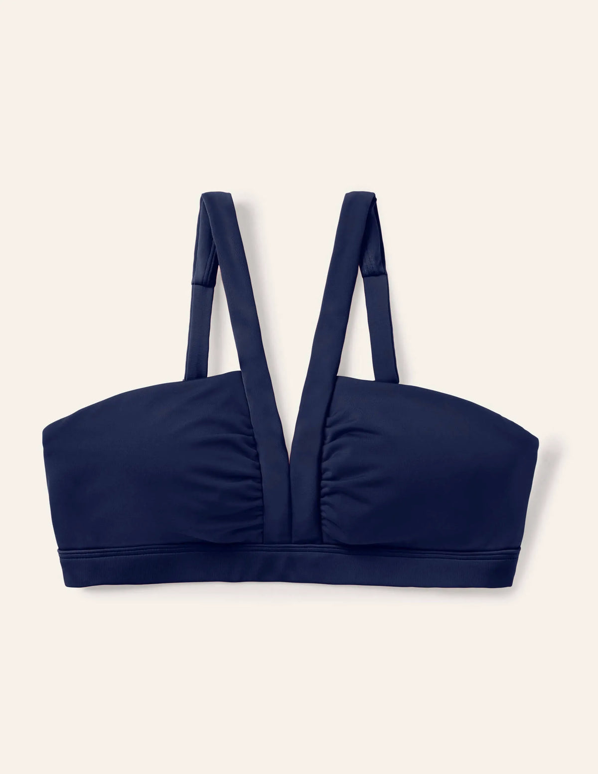 Corsica V-neck Bikini Top-French Navy