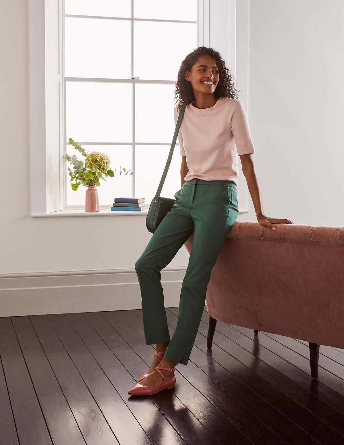 Richmond 7/8 Pants-Palm Leaf