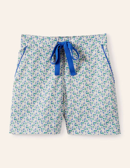 Phoebe PJ Shorts-Ivory, Pretty Paisely