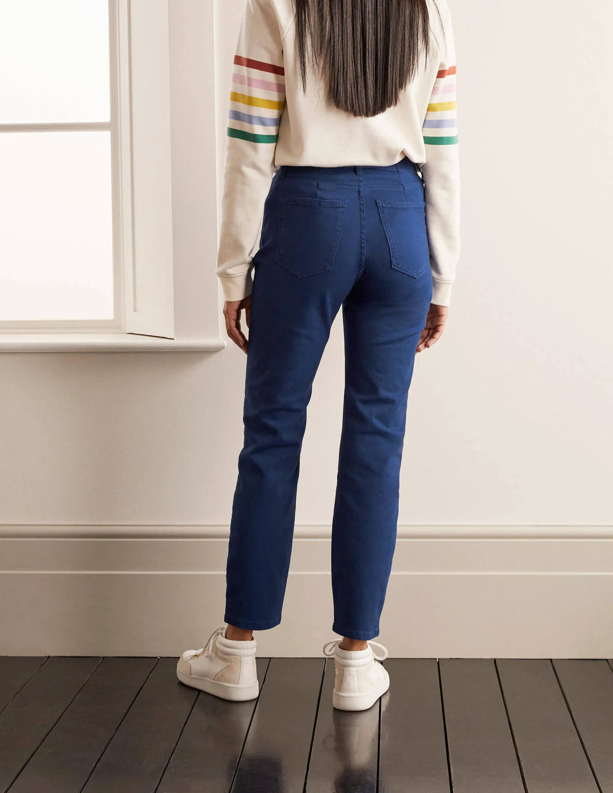 Slim Straight Ankle Skimmers-Blue Depths