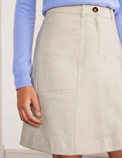 Abingdon Mini Skirt-Ecru