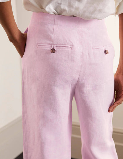 Eldon Linen Pants-Soft Peony Tonic