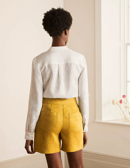Cornwall Linen Shorts-Tuscan Sun