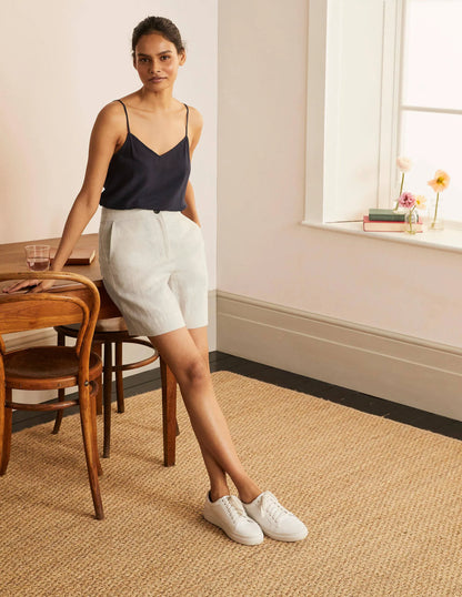 Cornwall Linen Shorts-Natural
