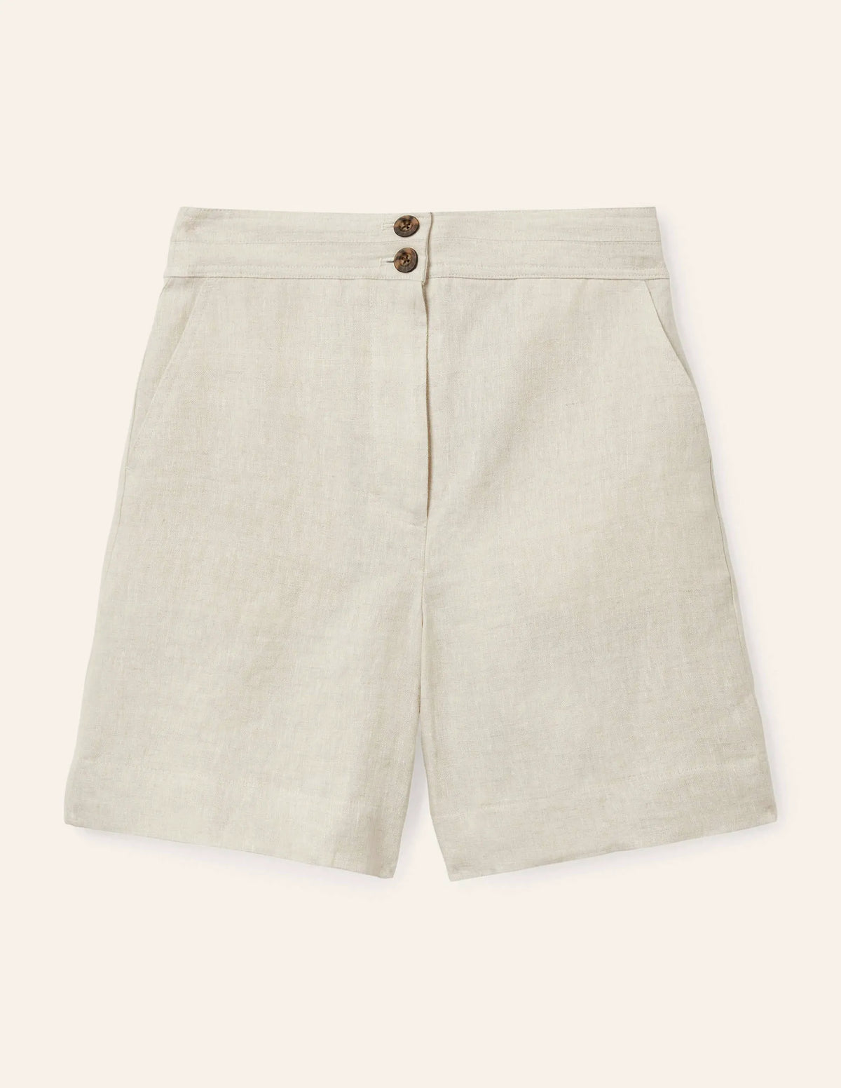 Cornwall Linen Shorts-Natural