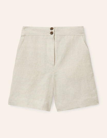 Cornwall Linen Shorts-Natural
