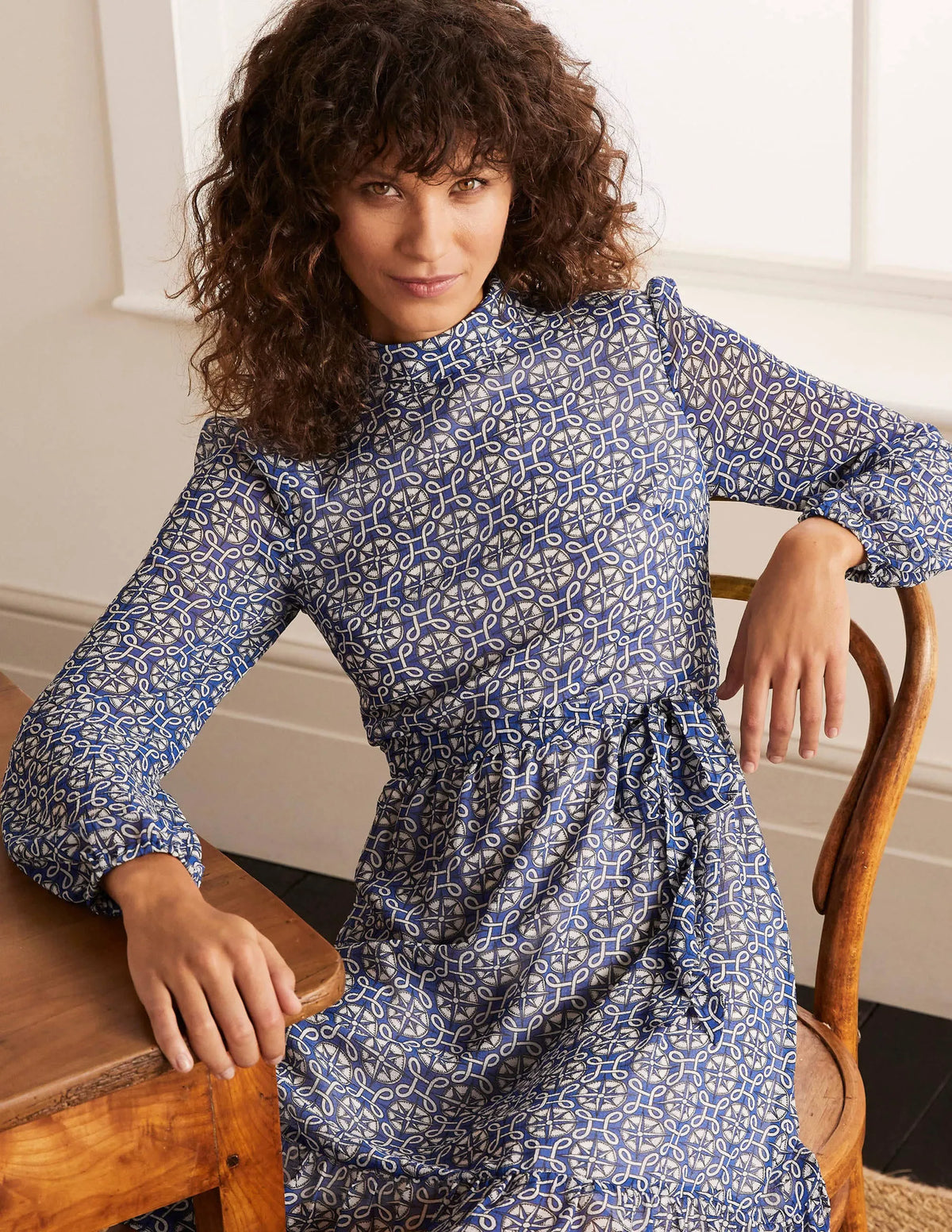 Lottie Belted Dress-Summit, Compass Knot